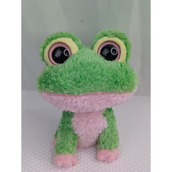 Ty Beanie Boos Kiwi Frog Plush 6 Inch 2005 DAMAGED Read Stuffed Animal Toy - Picture 1 of 11